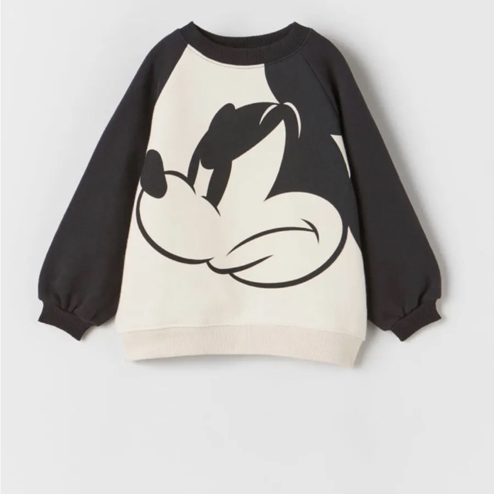 Zara x Disney Kids Mickey Mouse Crewneck Sweatshirt Size 3-4 Years